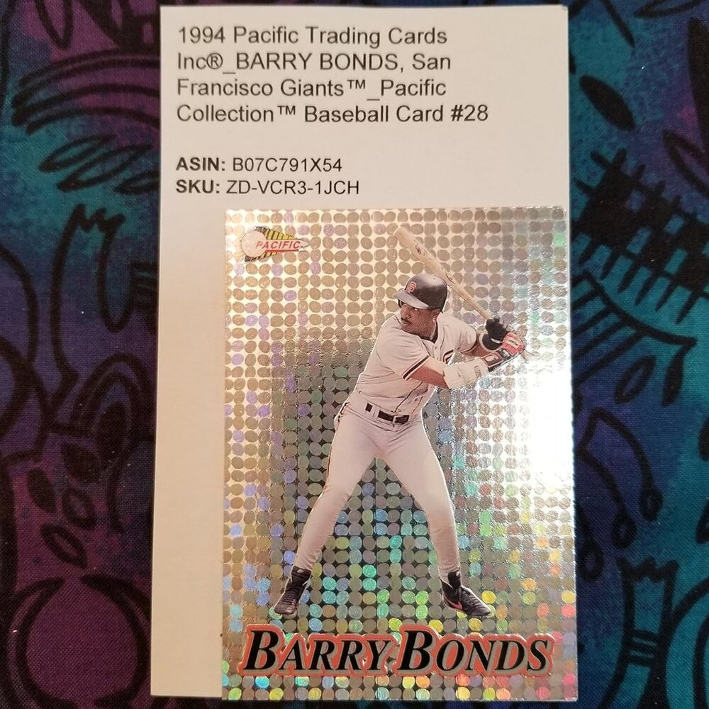 1994 Pacific Trading Cards Inc®BARRY BONDS, San Francisco Giants™